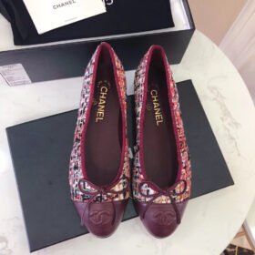 Chanel Tweed Ballerina Flats Shoes