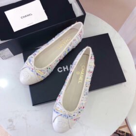 Chanel Tweed Ballerina Flats Shoes