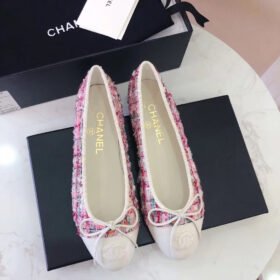 Chanel Tweed Ballerina Flats Shoes