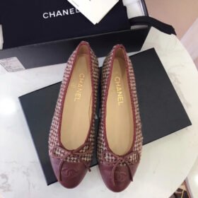 Chanel Tweed Ballerina Flats Shoes