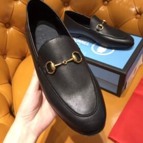 Gucci Jordaan Leather Loafers