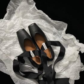 Alaia Leather Ballerina Flats