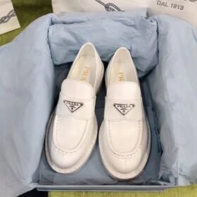 Prada Brushed Leather Loafers