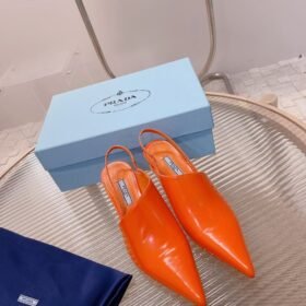 Prada Leather Slingback Pumps