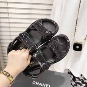 Chanel Dad Sandal Sequins