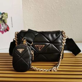 Prada System Nappa Leather Patchwork Bag