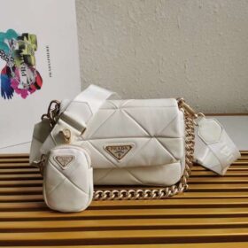 Prada System Nappa Leather Patchwork Bag