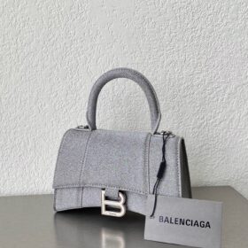 Balenciaga Hourglass XS Grey Glitter