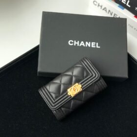 Chanel Boy Flap Card Holder