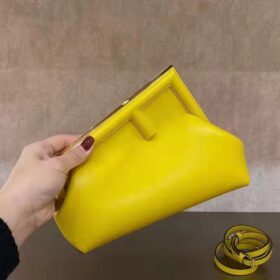 Fendi First Small Yellow Leather