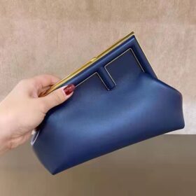 Fendi First Small Dark Blue Leather