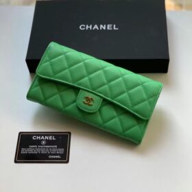 Chanel Quilted Caviar Long Wallet