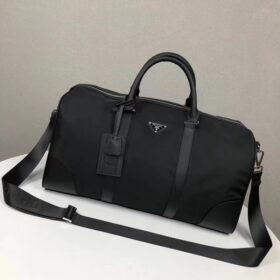 Prada Re-Nylon And Saffiano Leather Duffle Bag