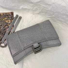 Balenciaga Wallet In Chain Glitter