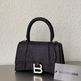 Balenciaga Hourglass XS Black Glitter