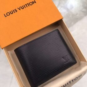 LV Slender Wallet Epi Leather Black