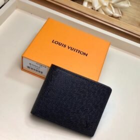 LV Multiple Wallet Taiga Leather Black