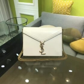 Saint Laurent Cassandra Chain White