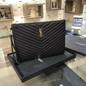 YSL Monogram Tablet Pouch GHW