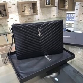 YSL Monogram Tablet Pouch SHW