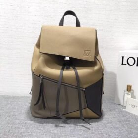 Loewe Puzzle Backpack Desert/Dark Taupe