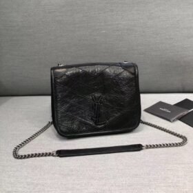 Saint Laurent Niki Chain Wallet Black