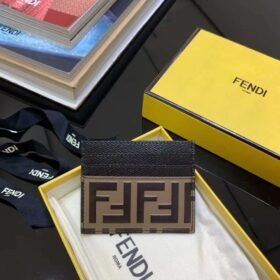 Fendi FF Monogram Cardholder Black