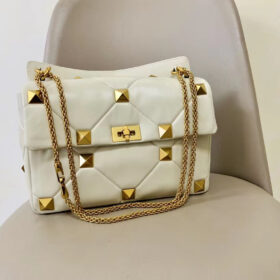 Valentino Large Roman Stud Shoulder Bag