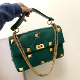 Valentino Large Roman Stud Shoulder Bag