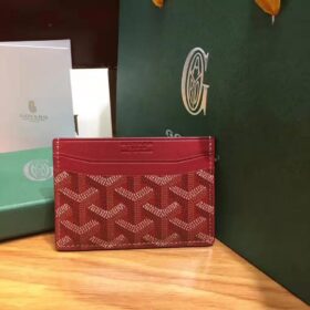 Goyard Card Holder Red