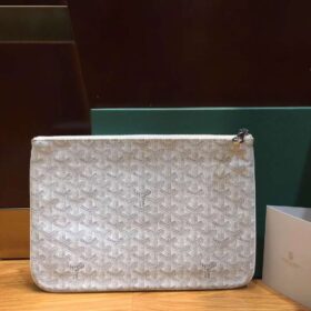 Goyard Senat Pouch MM White