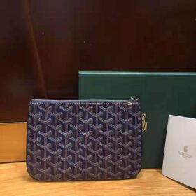 Goyard Senat Pouch PM Navy Blue