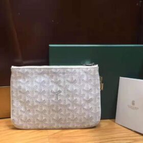 Goyard Senat Pouch PM White