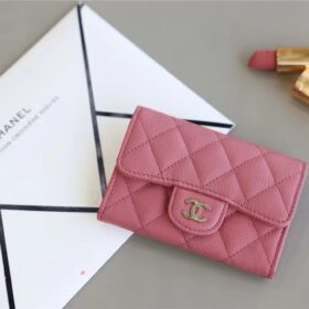 Chanel Card Holder Caviar Pink