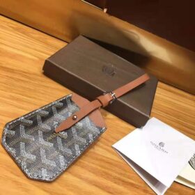 Goyard Luggage Tag Black Tan