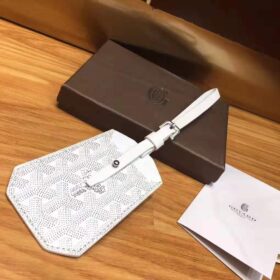 Goyard Luggage Tag White