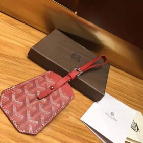 Goyard Luggage Tag Red