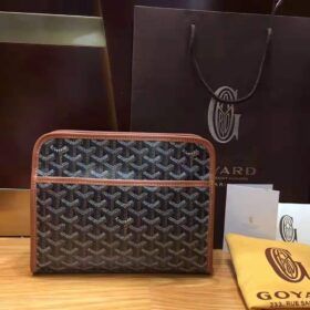 Goyard Toiletry Pouch Jouvence MM Black Tan