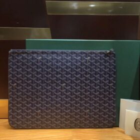 Goyard Senat Pouch GM Navy Blue