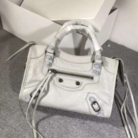 Balenciaga Classic City Mini Lambskin White