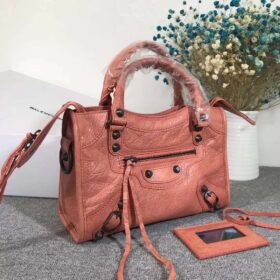 Balenciaga Classic City Mini Lambskin Coral