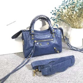 Balenciaga Classic City Mini Lambskin Blue