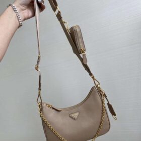 Prada Re-Edition 2005 Saffiano Leather Bag Beige