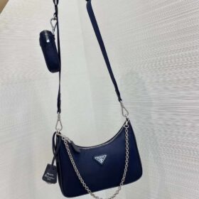 Prada Re-Edition 2005 Nylon Bag Navy Blue