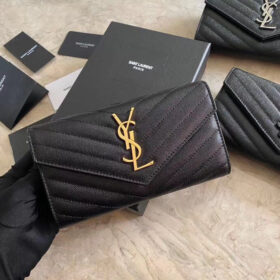 Saint Laurent Monogram Large Flap Wallet