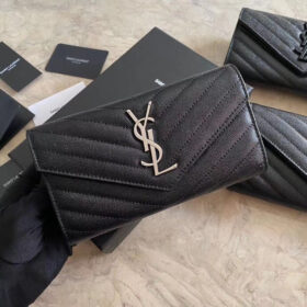 Saint Laurent Monogram Large Flap Wallet