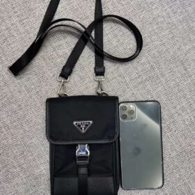 Prada Nylon And Saffiano Leather Smartphone Case