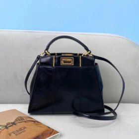 Fendi Peekaboo Iconic Mini Glossy Black