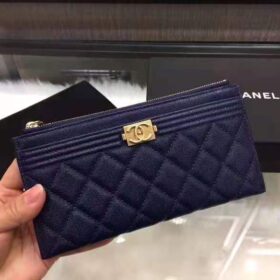 Chanel Boy Zip Pouch Wallet