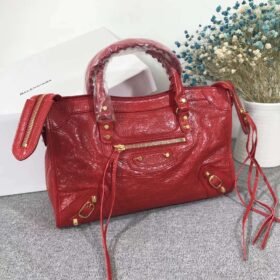 Balenciaga Classic City Lambskin Red